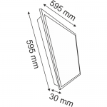 Helios Opto 60 x 60 Backlight Panel Led Armatür